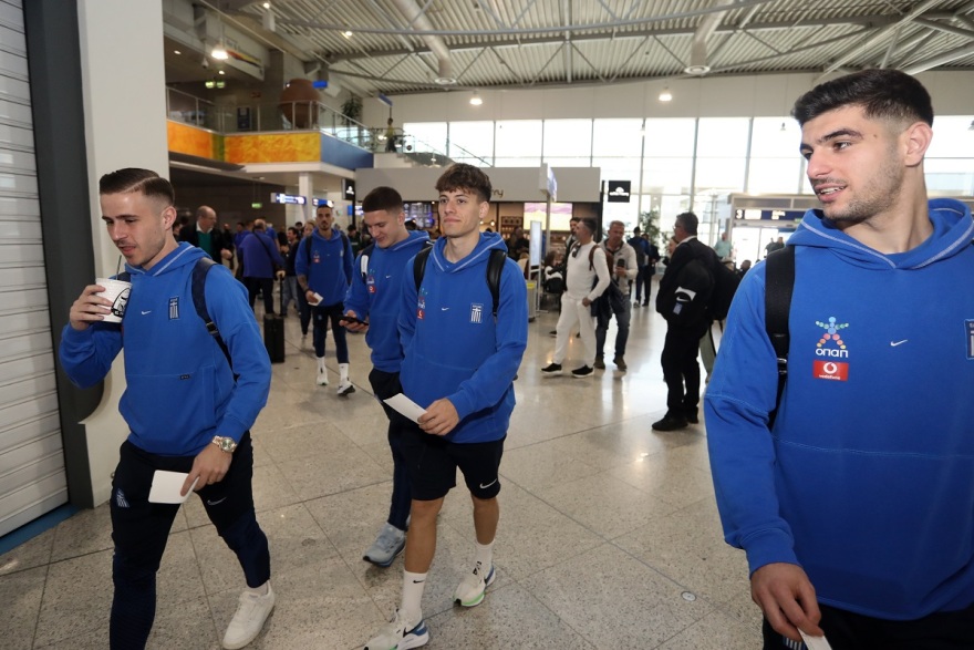 Εθνική Ελλάδας: Πέταξε για Γεωργία με στόχο την πρόκριση στο Euro - Φωτογραφίες