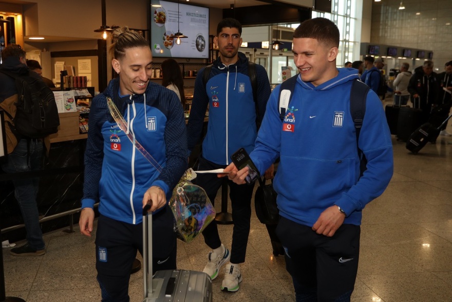 Εθνική Ελλάδας: Πέταξε για Γεωργία με στόχο την πρόκριση στο Euro - Φωτογραφίες