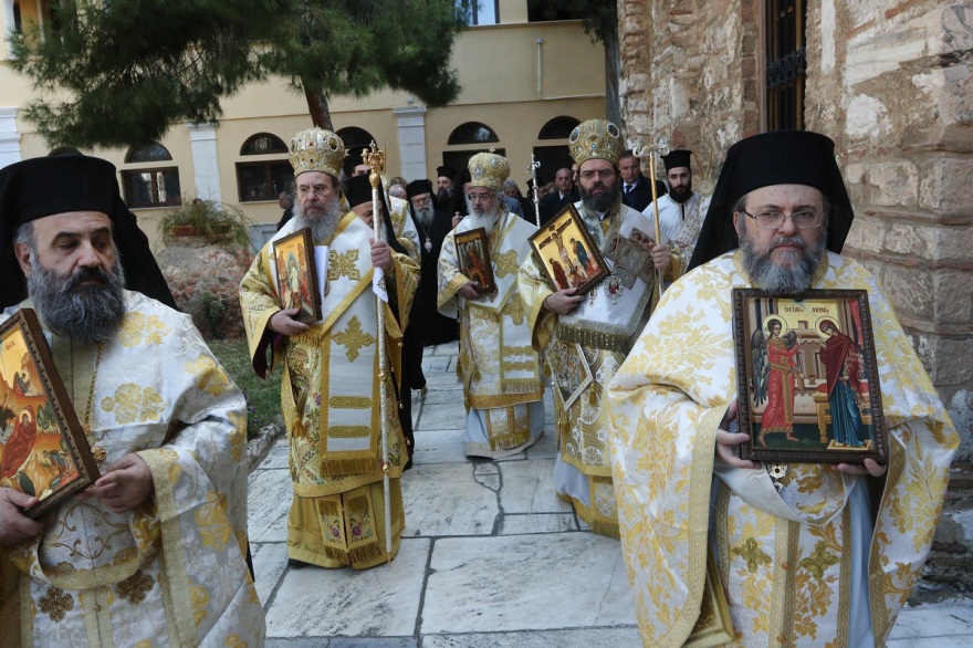 Κυριακή της Ορθοδοξίας: Στη Μονή Πετράκη τίμησε η Εκκλησία την Αναστήλωση των Ιερών Εικόνων