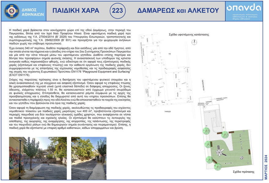 Ο δήμος Αθηναίων ανακατασκευάζει παιδικές χαρές της πόλης - «Πρώτο μέλημά μας η ασφάλεια των παιδιών»