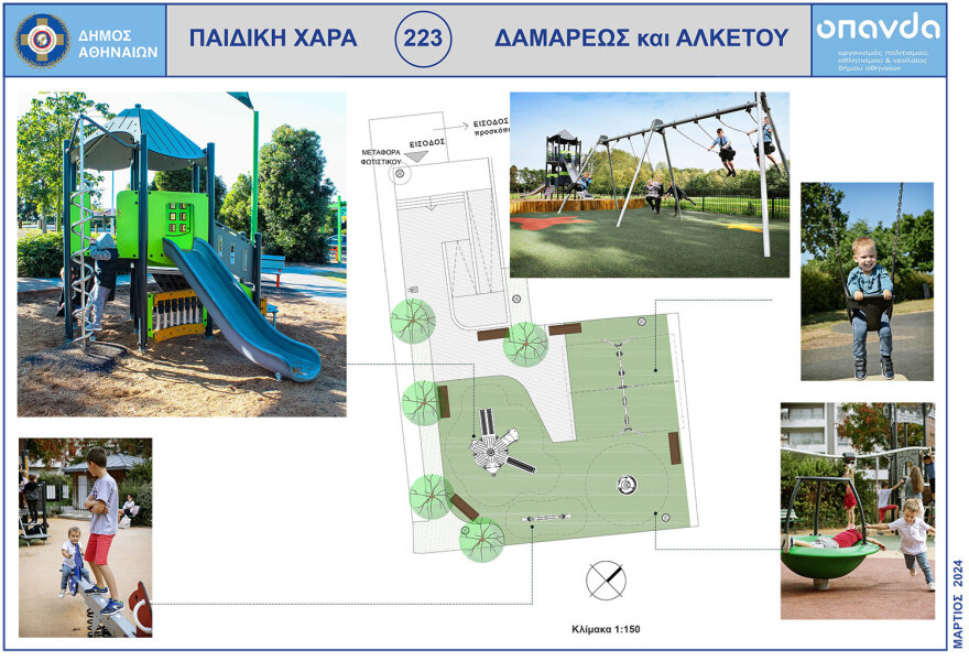 Ο δήμος Αθηναίων ανακατασκευάζει παιδικές χαρές της πόλης - «Πρώτο μέλημά μας η ασφάλεια των παιδιών»