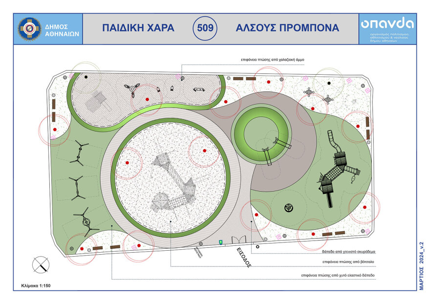 Ο δήμος Αθηναίων ανακατασκευάζει παιδικές χαρές της πόλης - «Πρώτο μέλημά μας η ασφάλεια των παιδιών»
