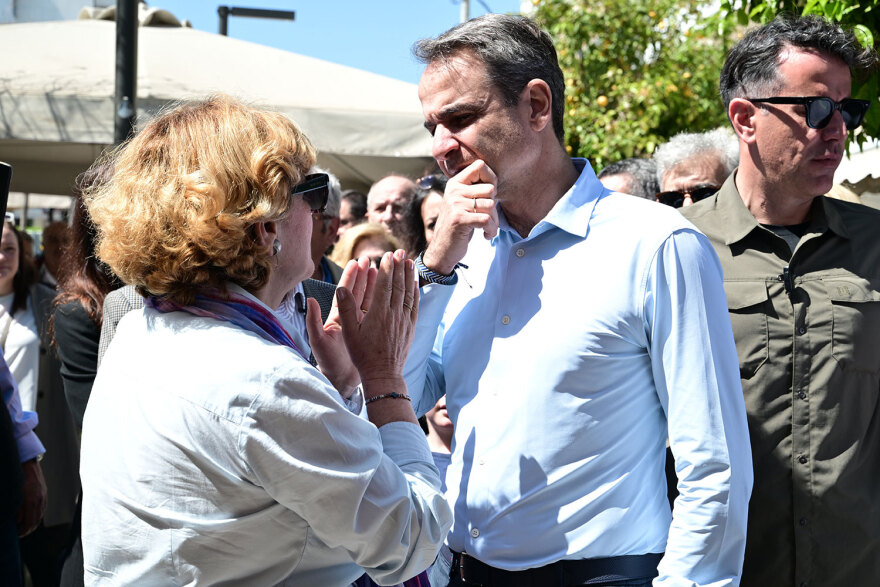 Στο Μοσχάτο ο Κυριάκος Μητσοτάκης: «Η προσοχή μας είναι στραμμένη στα προβλήματα της κοινωνίας»