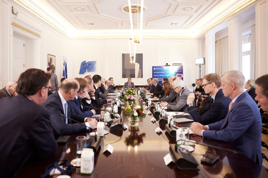 Μητσοτάκης στην ελίτ της φαρμακοβιομηχανίας: Η Ελλάδα θα στηρίξει την καινοτομία - Μπουρλά: Γι' αυτό επιλέξαμε τη χώρα σας