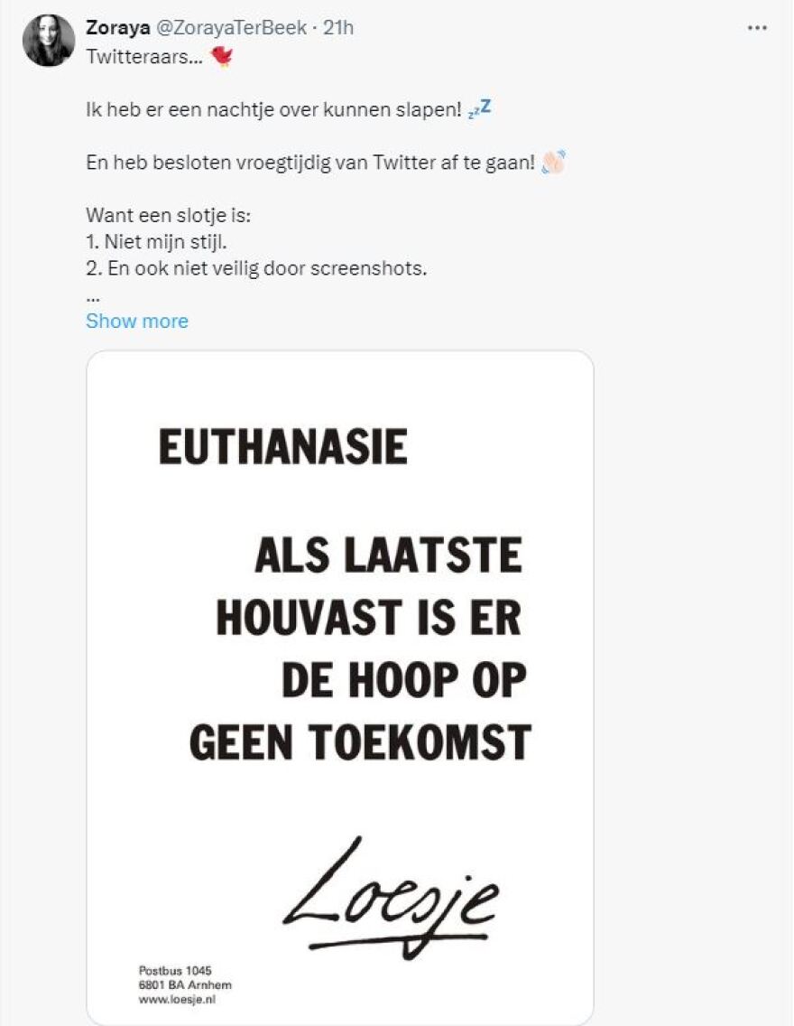 Ολλανδία: 28χρονη θέλει να υποβληθεί σε ευθανασία τον Μάιο - Τι λέει για την απόφασή της