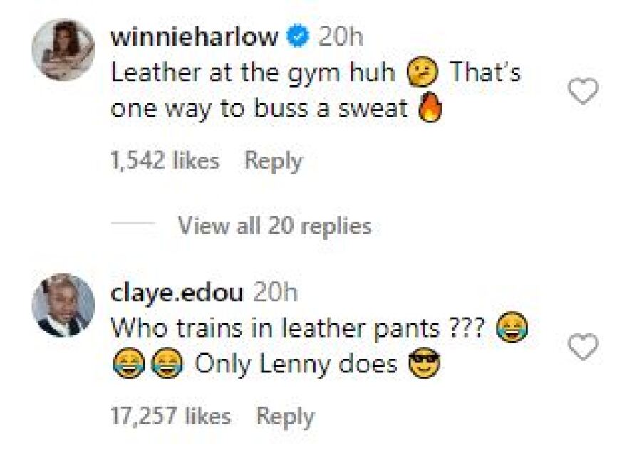 Λένι Κράβιτζ: Κάνει γυμναστική με δερμάτινο παντελόνι, διάφανη μπλούζα και γυαλί ηλίου