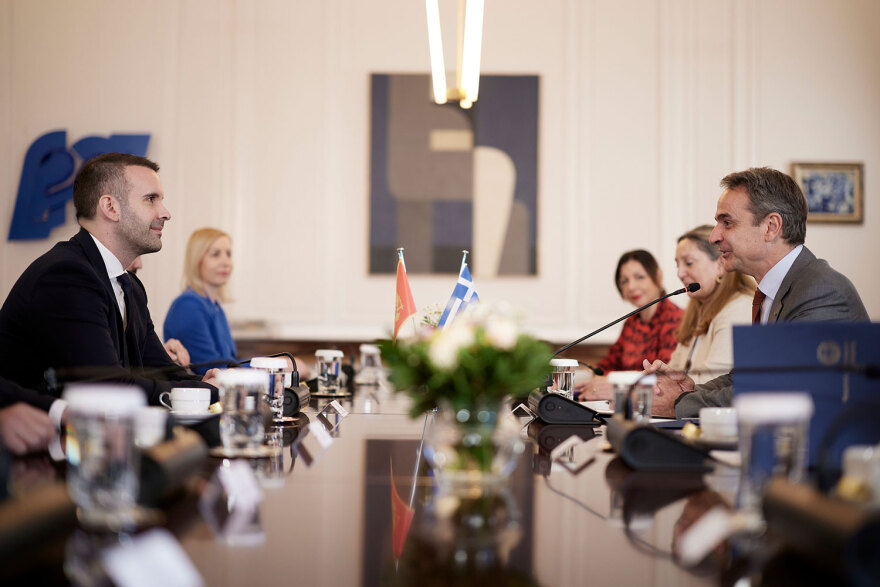 Μητσοτάκης: Συναντήθηκε με τον πρωθυπουργό του Μαυροβουνίου - Στο επίκεντρο το ενταξιακό στην ΕΕ