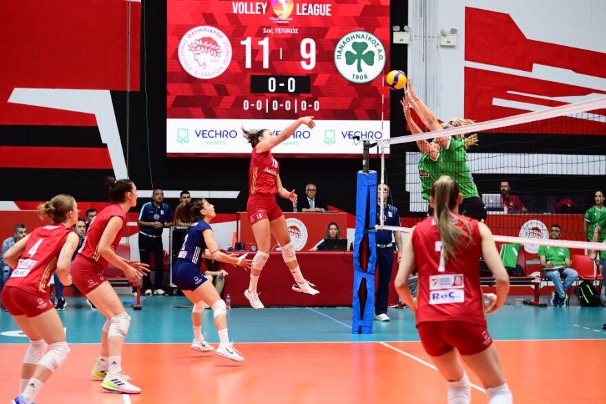 Άντεξε ο Ολυμπιακός, 3-2 τον ΠΑΟ στον πρώτο τελικό-θρίλερ στο βόλεϊ γυναικών - Δείτε βίντεο