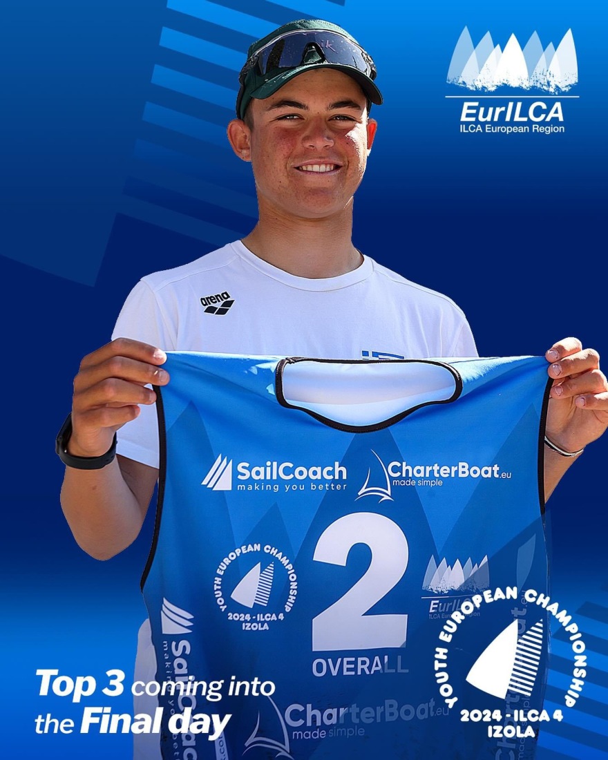 Δύο ασημένια μετάλλια για τους Έλληνες ιστιοπλόους στο ευρωπαϊκό πρωτάθλημα ILCA 4 YOUTH