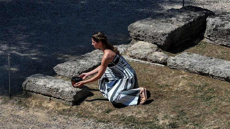 Στην τελική ευθεία η τελετή αφής της Ολυμπιακής Φλόγας - Δείτε φωτογραφίες από τις πρόβες