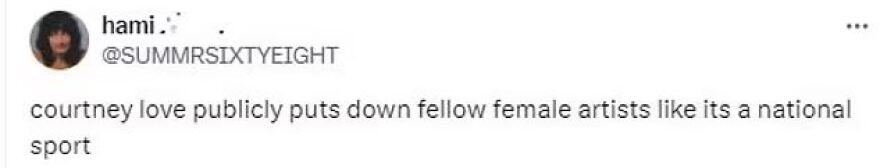 Κόρτνεϊ Λοβ: Αποκάλεσε την Τέιλορ Σουίφτ «ασήμαντη» - Εκνευρισμένοι οι φαν της τραγουδίστριας