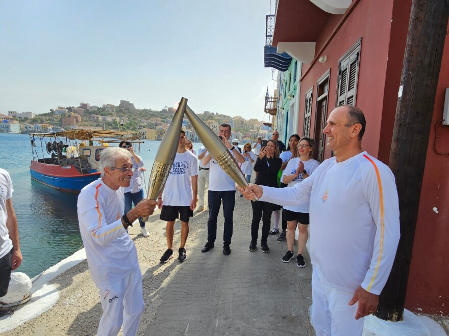 Στο Καστελόριζο η Ολυμπιακή Φλόγα - Φωτογραφίες 