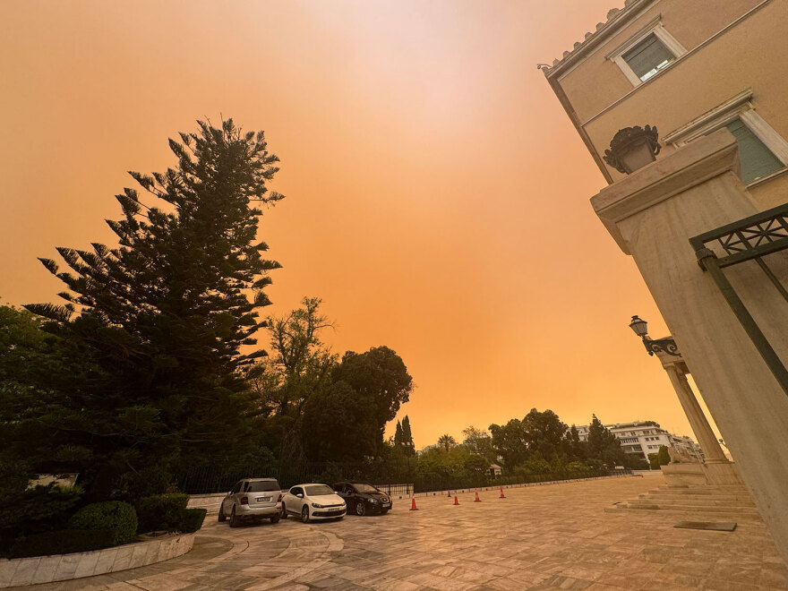 Minerva Red: H επέλαση της αφρικανικής σκόνης όπως αποτυπώθηκε από τον δορυφόρο 