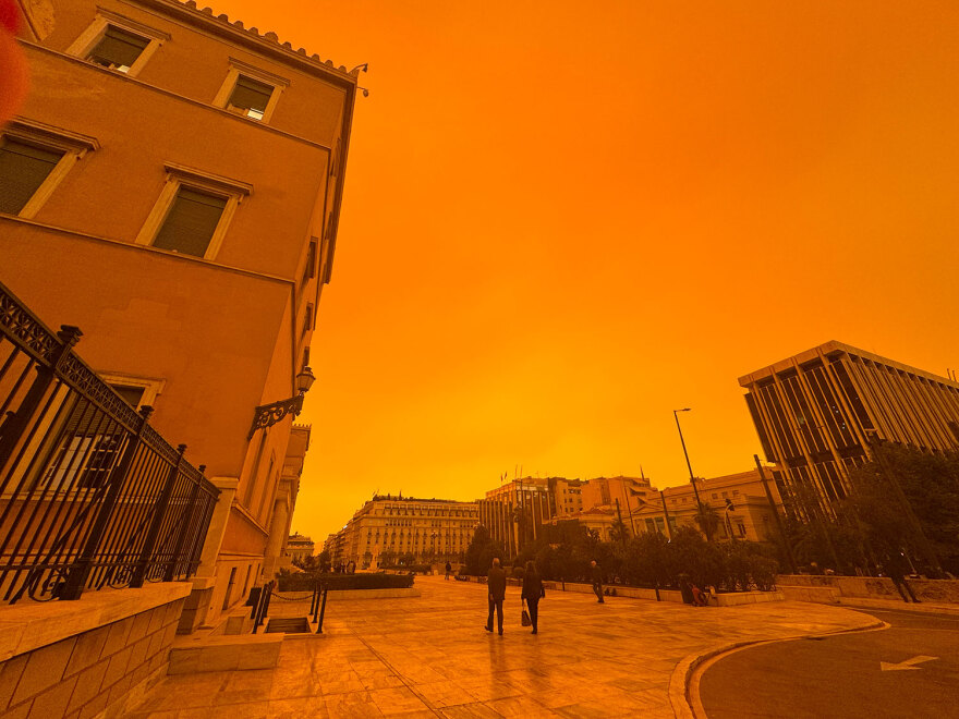 Minerva Red: H επέλαση της αφρικανικής σκόνης όπως αποτυπώθηκε από τον δορυφόρο 