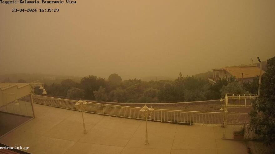 Minerva Red: H επέλαση της αφρικανικής σκόνης όπως αποτυπώθηκε από τον δορυφόρο 