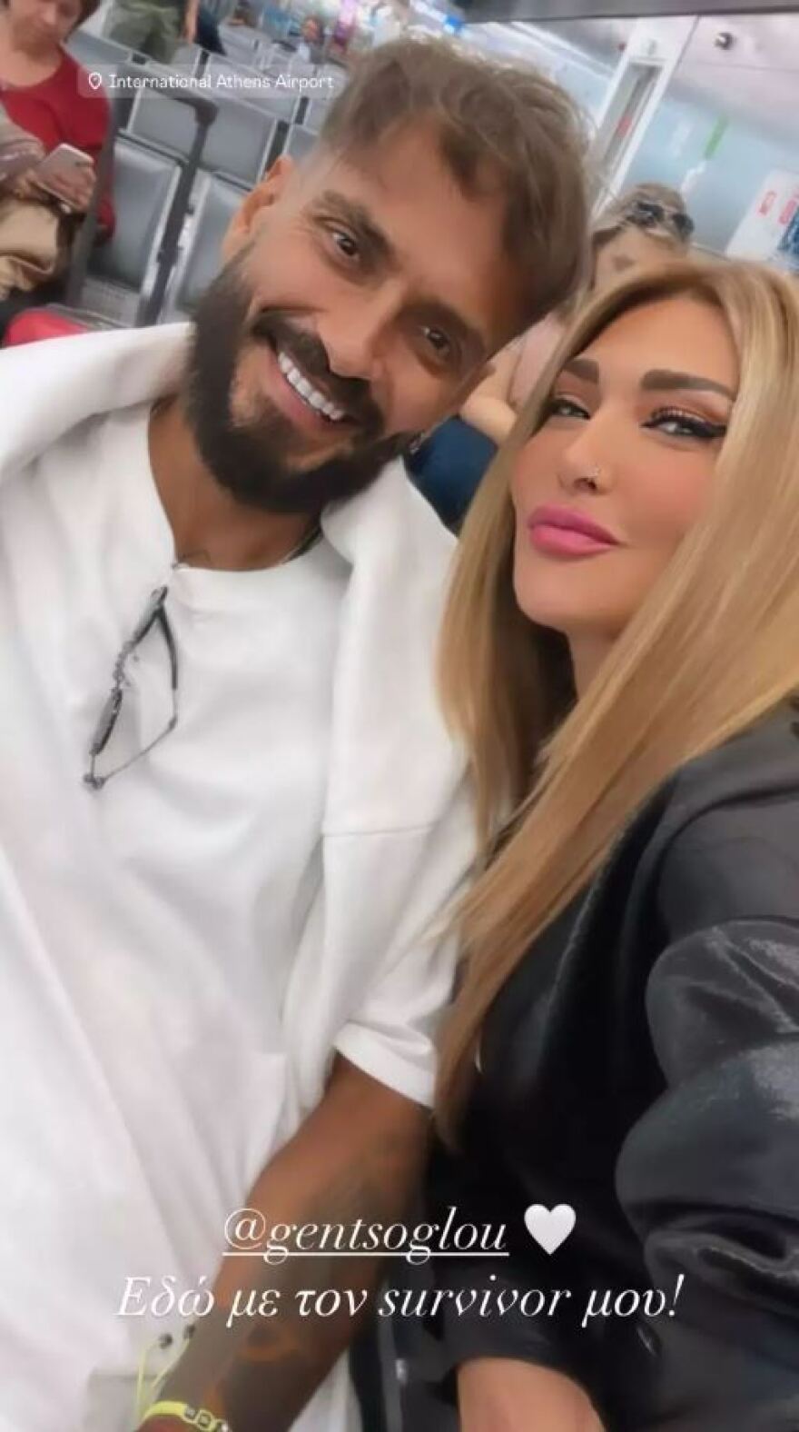 Σάββας Γκέντσογλου: Επέστρεψε στην Ελλάδα μετά την αποχώρησή του από το Survivor - H selfie με την Αγγελική Ηλιάδη