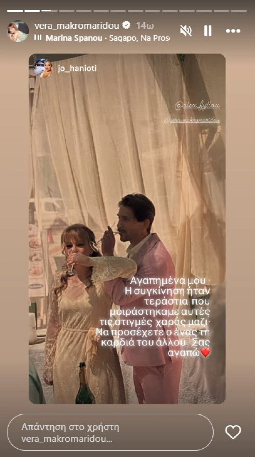 Βέρα Μακρομαρίδου: Παντρεύτηκε τον Αλέξανδρο Παπατριανταφύλλου - Φωτογραφίες από τον γάμο τους