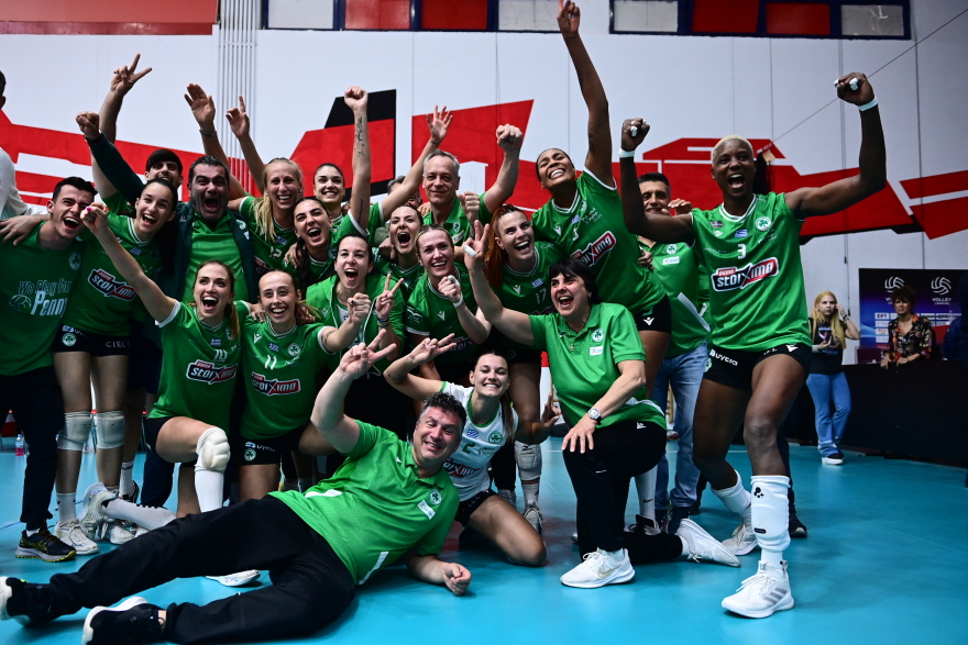 Για 3η σερί χρονιά πρωταθλητής στο βόλεϊ γυναικών ο Παναθηναϊκός - Κέρδισε 3-2 στον 5ο τελικό τον Ολυμπιακό στο Ρέντη 