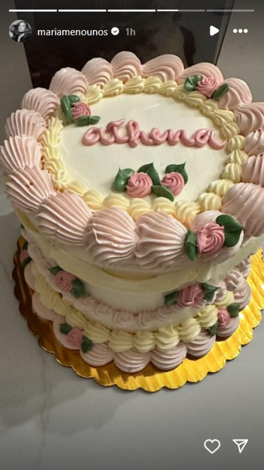 Μαρία Μενούνος: Βάφτισε την κόρη της