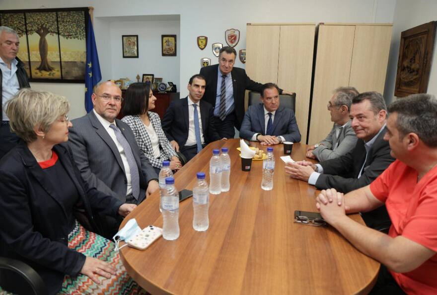 Γεωργιάδης: Εγκαινίασε το νέο παράρτημα ΕΚΑΒ στη Λέσβο και το συντονιστικό ΕΚΑΒ Βορείου Αιγαίου