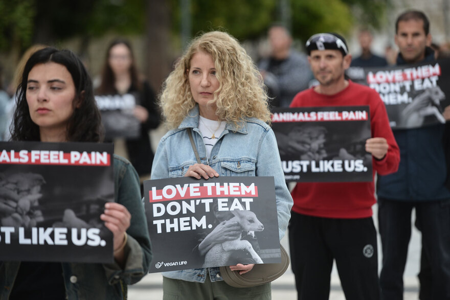 Αυτό το Πάσχα γιόρτασε χωρίς θύματα, είπαν δεκάδες vegan στο Σύνταγμα - Δείτε βίντεο και φωτογραφίες