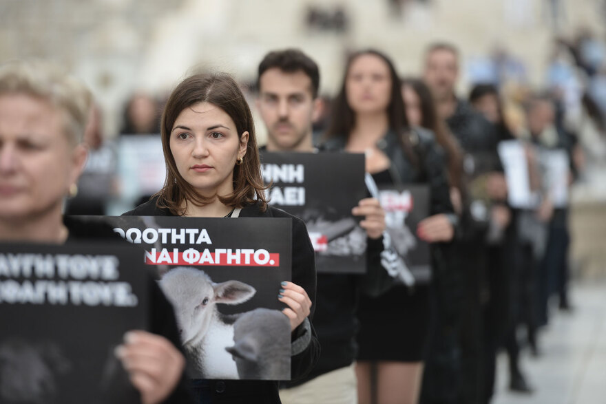 Αυτό το Πάσχα γιόρτασε χωρίς θύματα, είπαν δεκάδες vegan στο Σύνταγμα - Δείτε βίντεο και φωτογραφίες