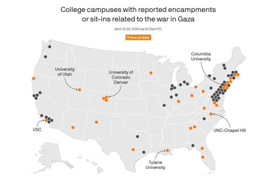 ΗΠΑ - Τα πανεπιστήμια στο χάος: Εκατοντάδες συλλήψεις και συγκρούσεις για τη Γάζα (βίντεο και φωτογραφίες)