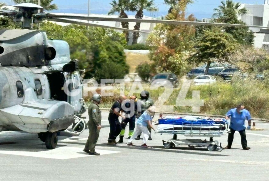 Ηράκλειο: Έκτακτη αεροδιακομιδή για πολυτραυματία τροχαίου από την Κω