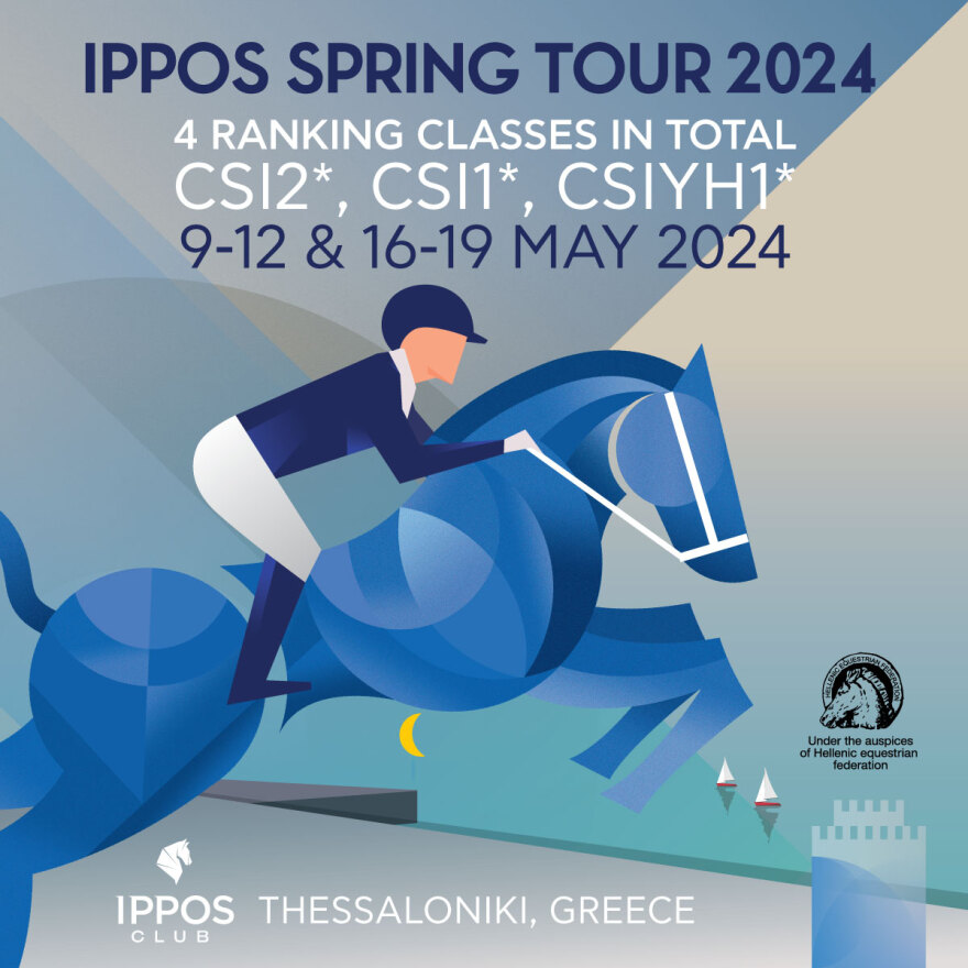 Ανοίγει η αυλαία του κορυφαίου διεθνή ιππικού αγώνα IPPOS SPRING TOUR 2024 στη Θεσσαλονίκη