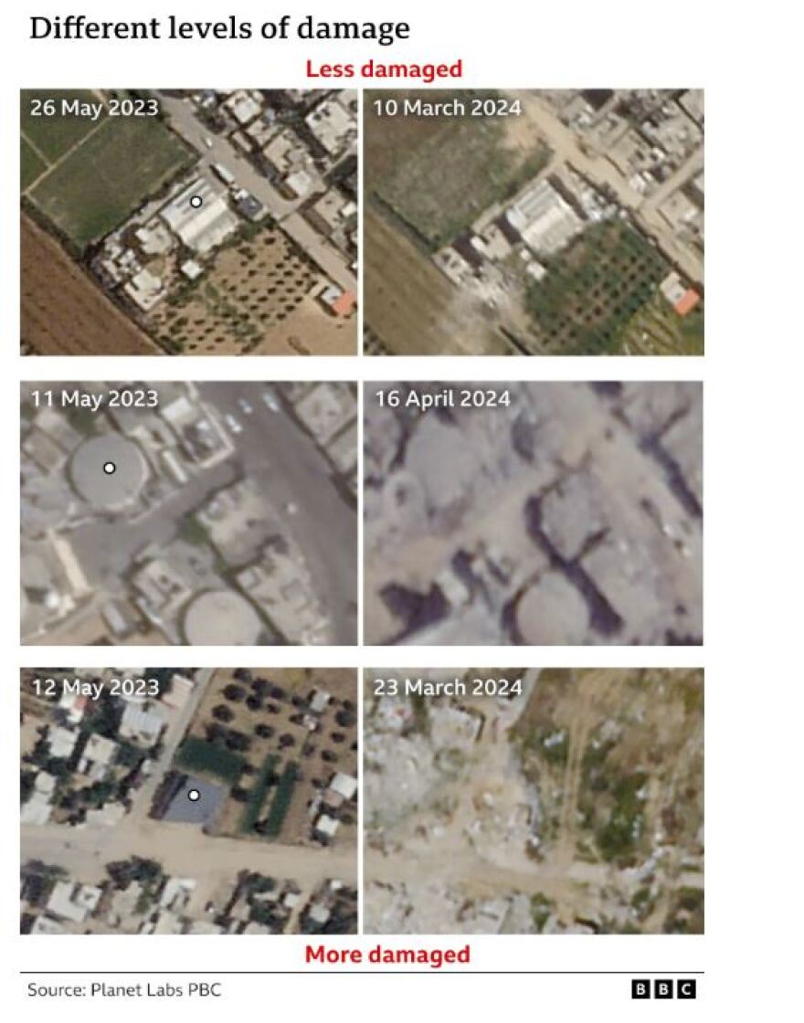 Γάζα: Οι μισές εγκαταστάσεις ύδρευσης έχουν υποστεί ζημιές ή έχουν καταστραφεί - Δείτε εικόνες από δορυφόρους