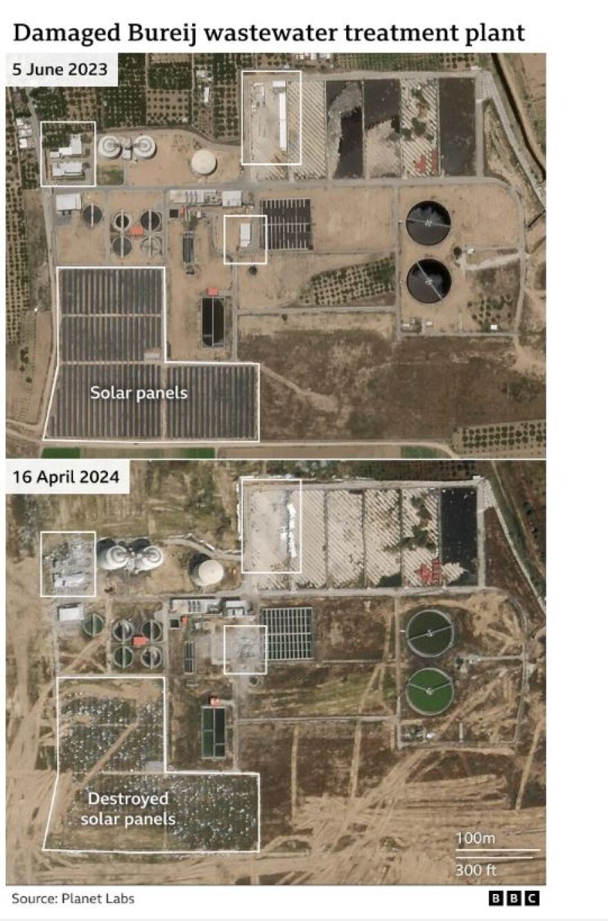 Γάζα: Οι μισές εγκαταστάσεις ύδρευσης έχουν υποστεί ζημιές ή έχουν καταστραφεί - Δείτε εικόνες από δορυφόρους