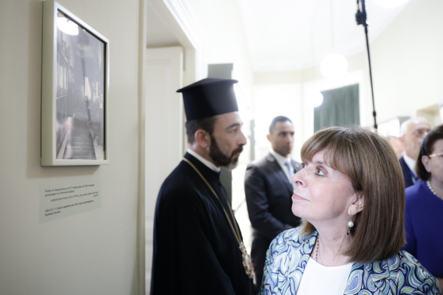 Η Κατερίνα Σακελλαροπούλου εγκαινίασε την Οικία Καβάφη στην Αλεξάνδρεια - Δείτε φωτογραφίες