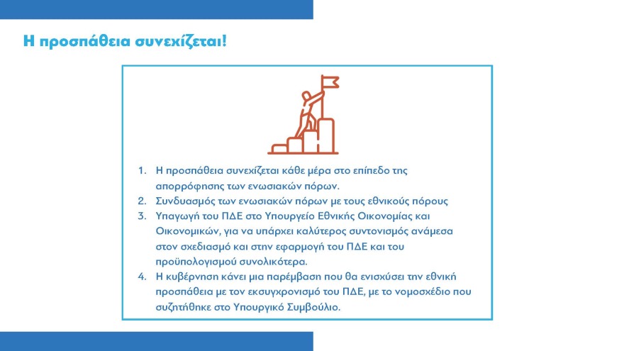 Νέοι κανόνες για τις δημόσιες επενδύσεις και τα ευρωπαϊκά κονδύλια - Πόροι 12,2 δισ. ευρώ σε έργα το 2024