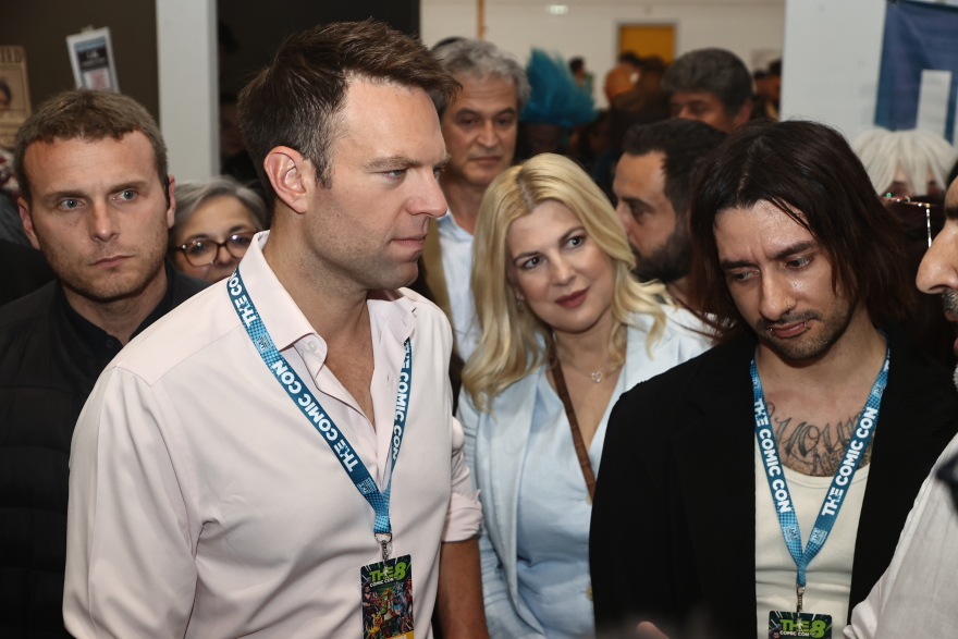 Ο Στέφανος Κασσελάκης στην έκθεση Comic Con της Θεσσαλονίκης