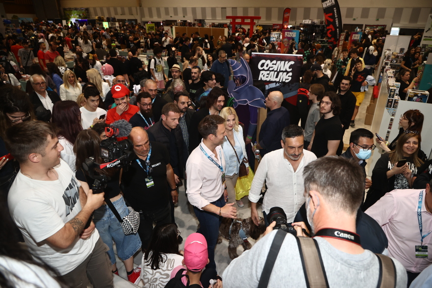Ο Στέφανος Κασσελάκης στην έκθεση Comic Con της Θεσσαλονίκης