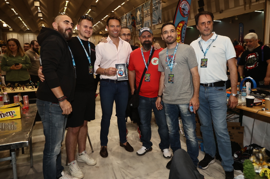 Ο Στέφανος Κασσελάκης στην έκθεση Comic Con της Θεσσαλονίκης