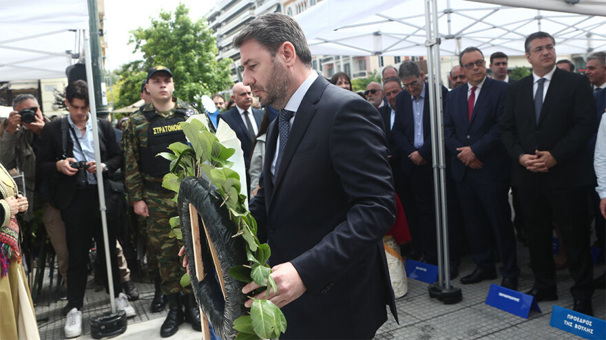 Θεσσαλονίκη: Δίπλα – δίπλα Κασσελάκης και Ανδρουλάκης στις εκδηλώσεις για την Γενοκτονία των Ποντίων