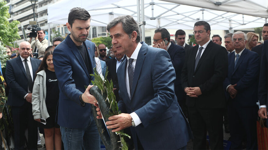 Θεσσαλονίκη: Δίπλα – δίπλα Κασσελάκης και Ανδρουλάκης στις εκδηλώσεις για την Γενοκτονία των Ποντίων