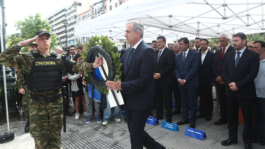 Θεσσαλονίκη: Δίπλα – δίπλα Κασσελάκης και Ανδρουλάκης στις εκδηλώσεις για την Γενοκτονία των Ποντίων