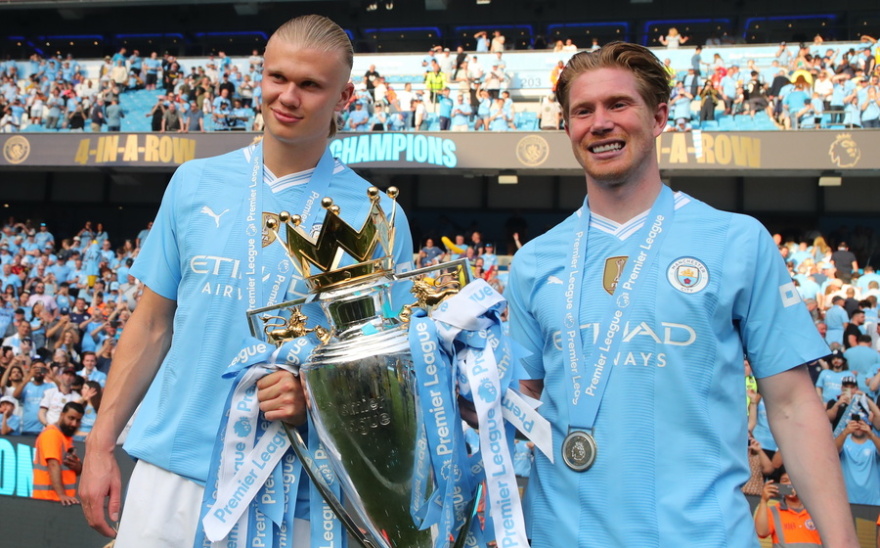 Πρωταθλήτρια η Μάντσεστερ Σίτι - Νίκησε τη Γουέστ Χαμ 3-1 και πήρε τον 4ο σερί τίτλο - Δείτε τα γκολ 