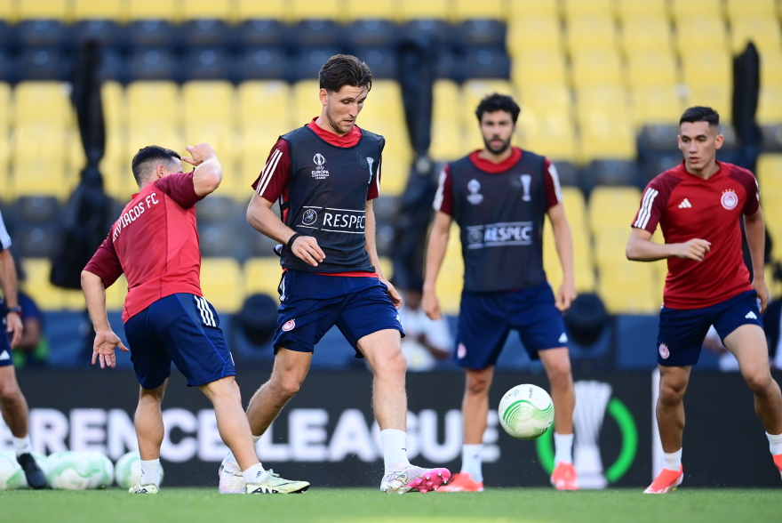 Conference League: Η τελευταία προπόνηση του Ολυμπιακού πριν τον τελικό στην OPAP Arena - Βίντεο, φωτογραφίες 