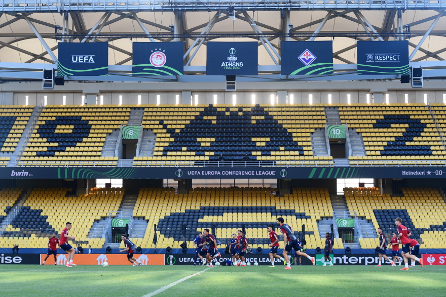Conference League: Η τελευταία προπόνηση του Ολυμπιακού πριν τον τελικό στην OPAP Arena - Βίντεο, φωτογραφίες 