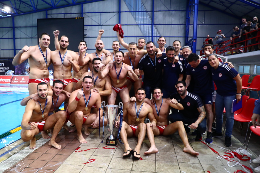 Πρωταθλητής Ελλάδας για 12η σερί χρονιά στο πόλο ανδρών ο Ολυμπιακός - Βίντεο, φωτογραφίες
