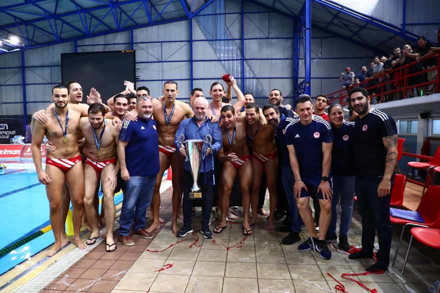 Πρωταθλητής Ελλάδας για 12η σερί χρονιά στο πόλο ανδρών ο Ολυμπιακός - Βίντεο, φωτογραφίες
