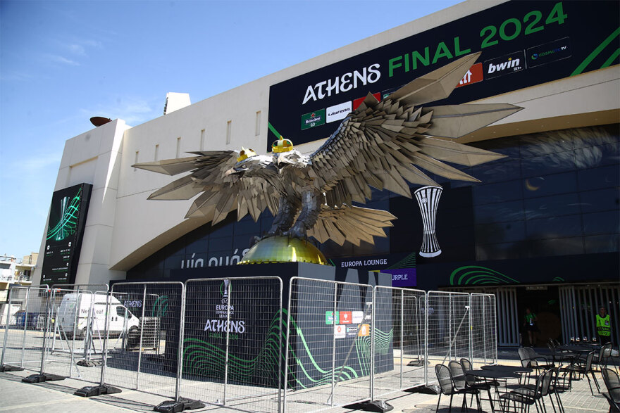 OPAP Arena: Άλλαξε όψη για τον τελικό του Conference League - Δείτε φωτογραφίες