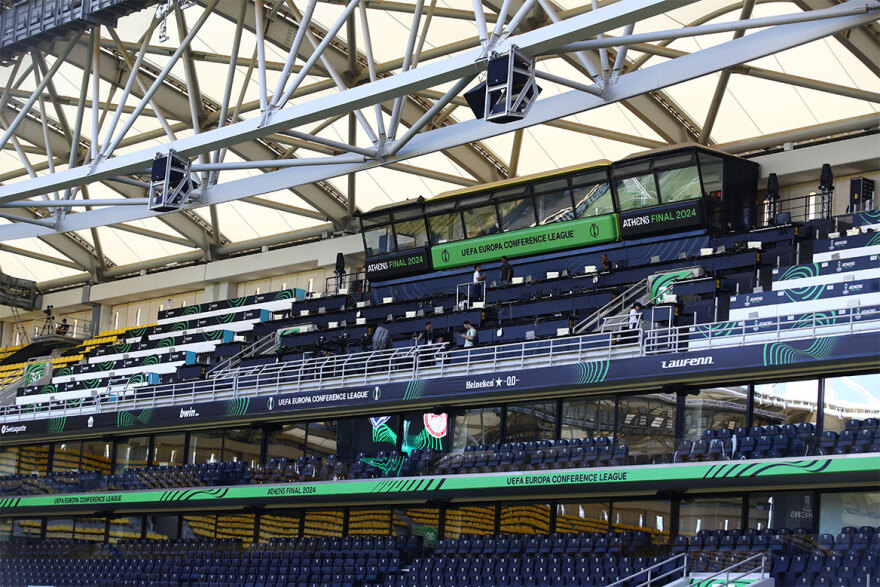 OPAP Arena: Άλλαξε όψη για τον τελικό του Conference League - Δείτε φωτογραφίες