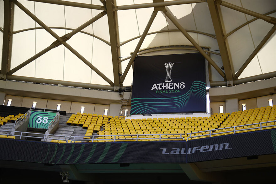 OPAP Arena: Άλλαξε όψη για τον τελικό του Conference League - Δείτε φωτογραφίες