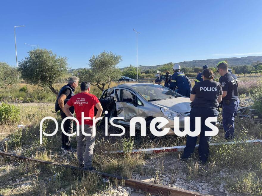 Πύργος: Πήγε να περάσει τις σιδηροδρομικές γραμμές και το τρένο παρέσυρε το αυτοκίνητό του