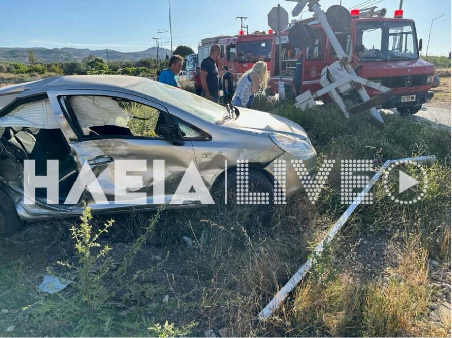 Πύργος: Πήγε να περάσει τις σιδηροδρομικές γραμμές και το τρένο παρέσυρε το αυτοκίνητό του