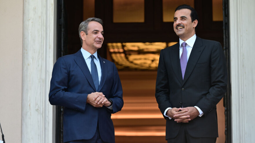 Με Μητσοτάκη και Σακελλαροπούλου συναντήθηκε ο Εμίρης του Κατάρ - Δείτε φωτογραφίες 